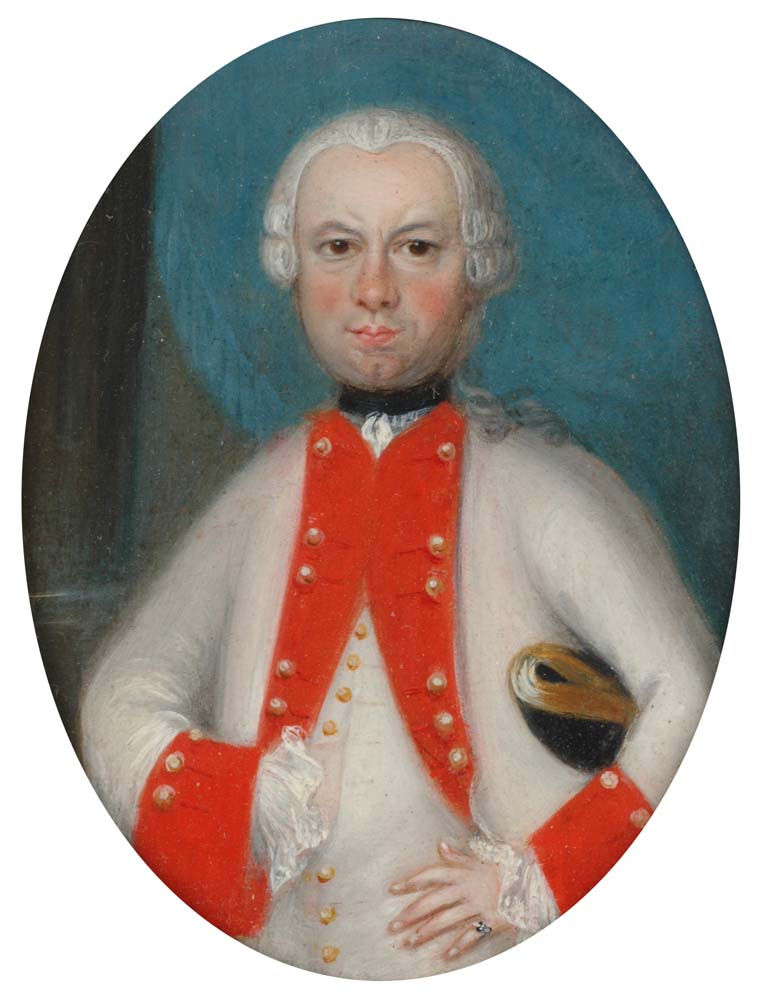 Unknown Artist - Portraits Of A German Officer And His Wife, c.1750